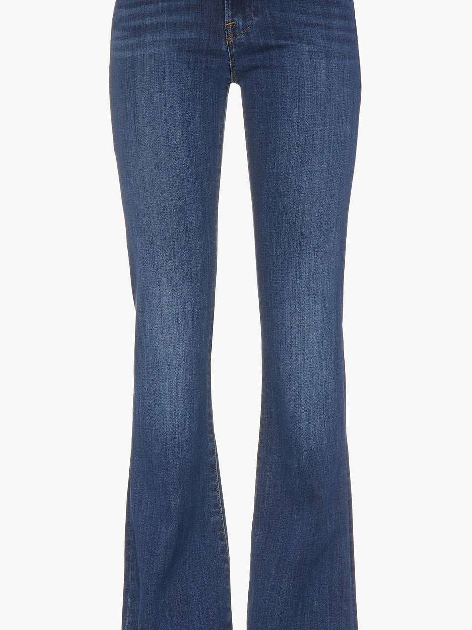 le high flare faded high-rise flared jeans
