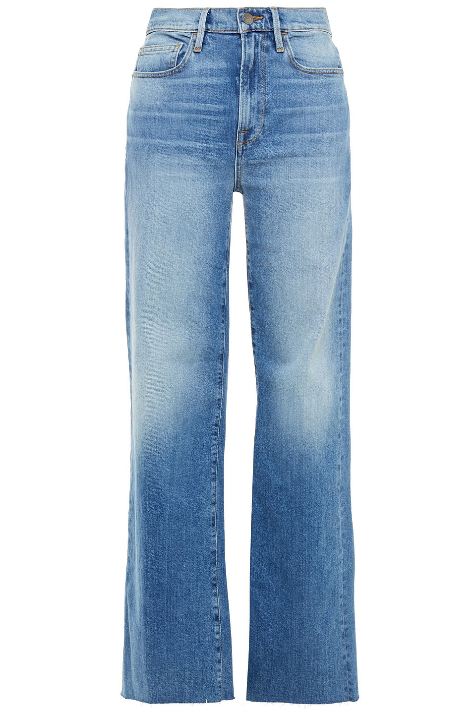 Wide-leg Jeans Mid Denim Size 