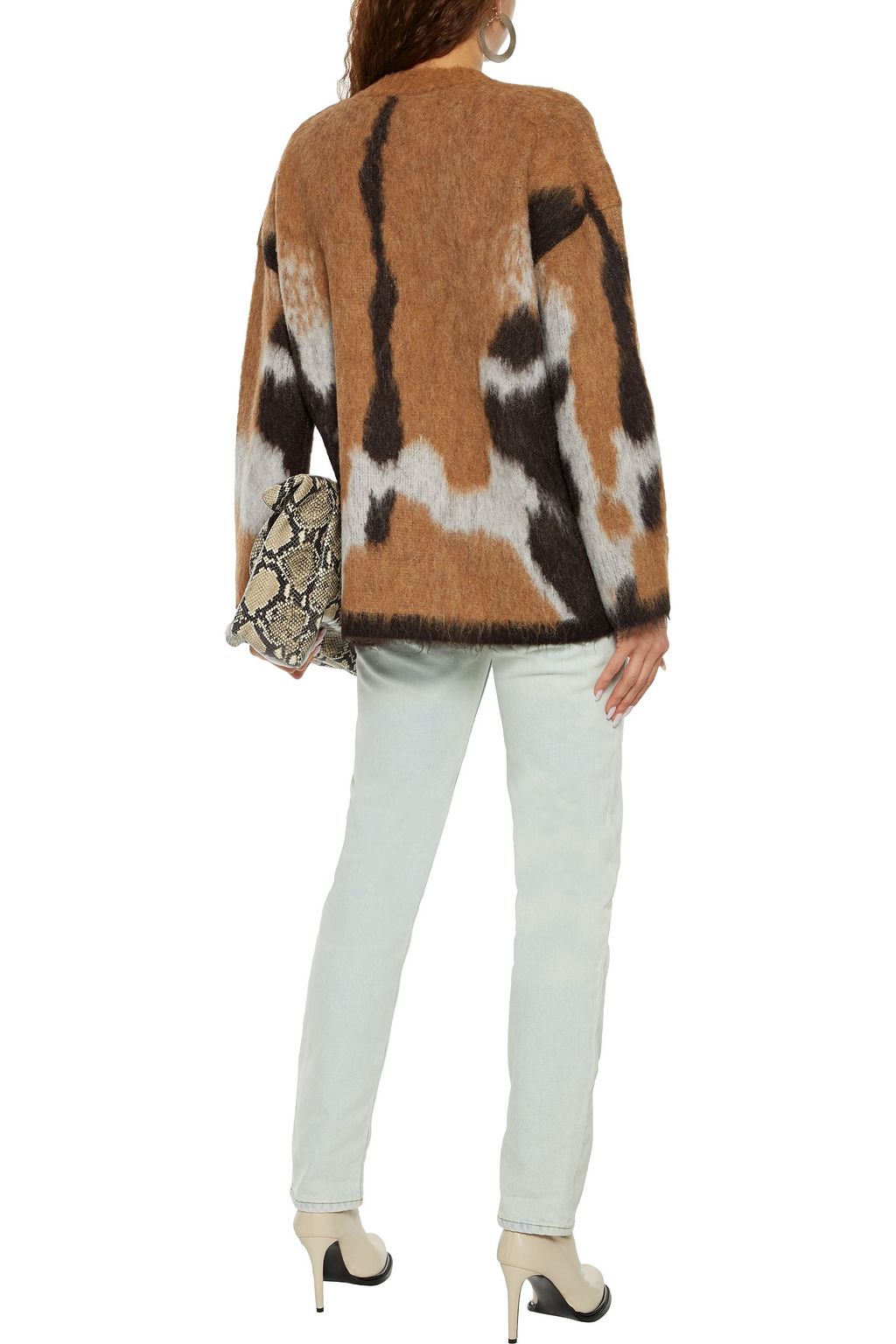 ACNE STUDIOS Brushed jacquard-knit sweater