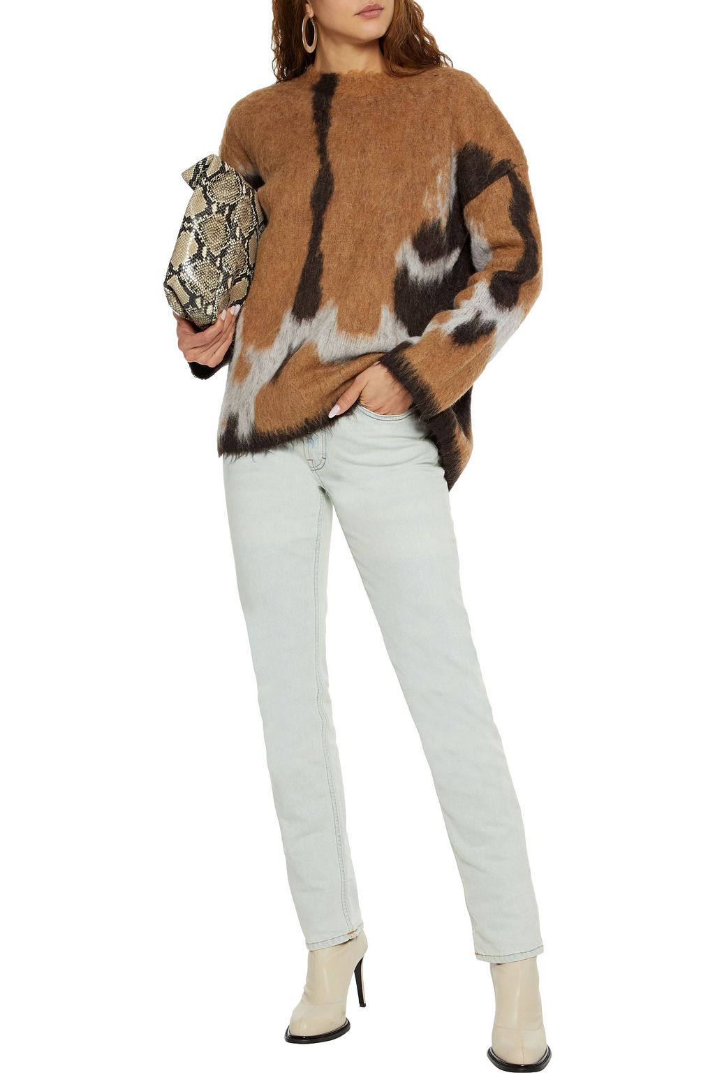ACNE STUDIOS Brushed jacquard-knit sweater