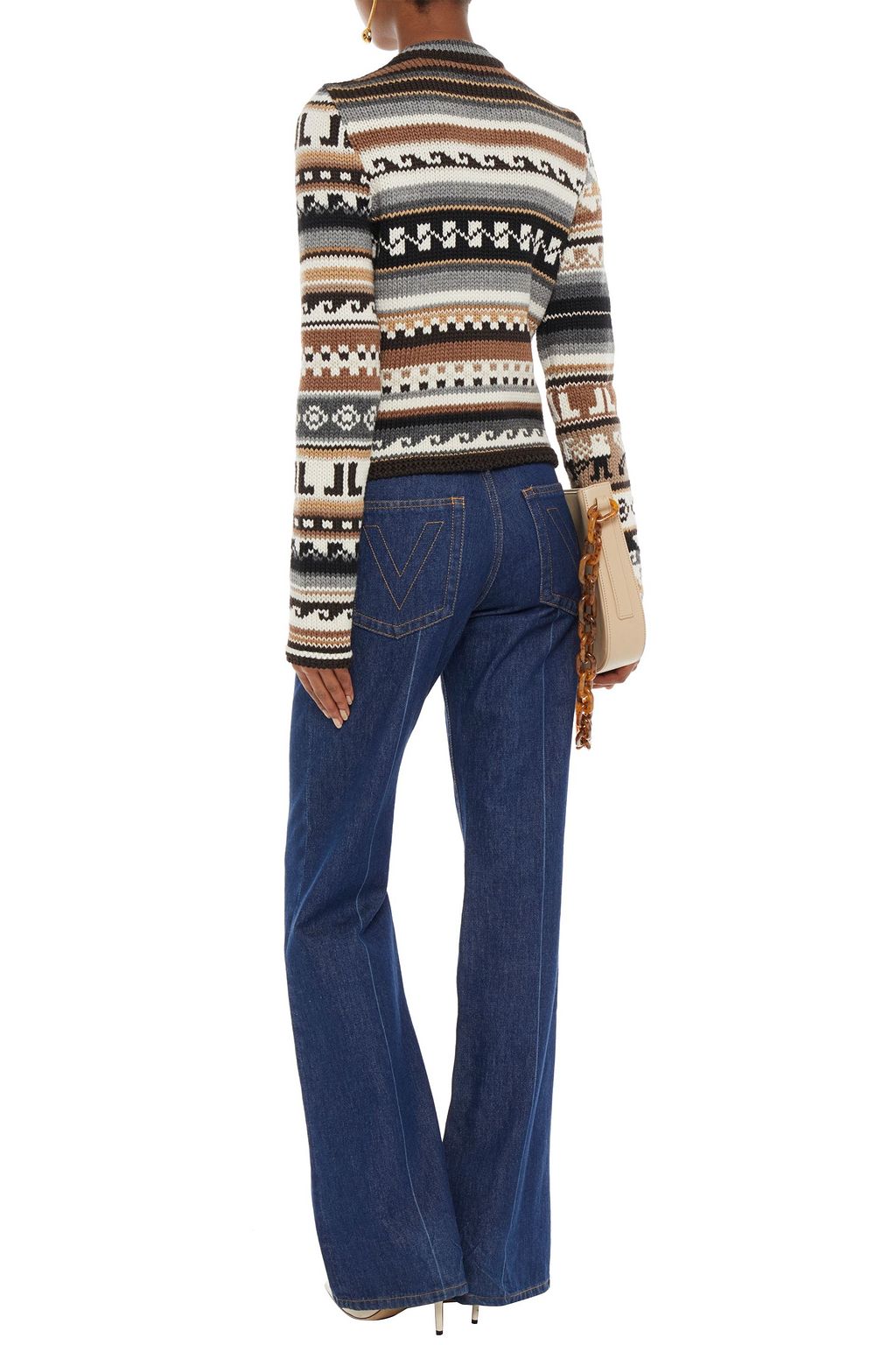 LANVIN Fair Isle wool-blend cardigan