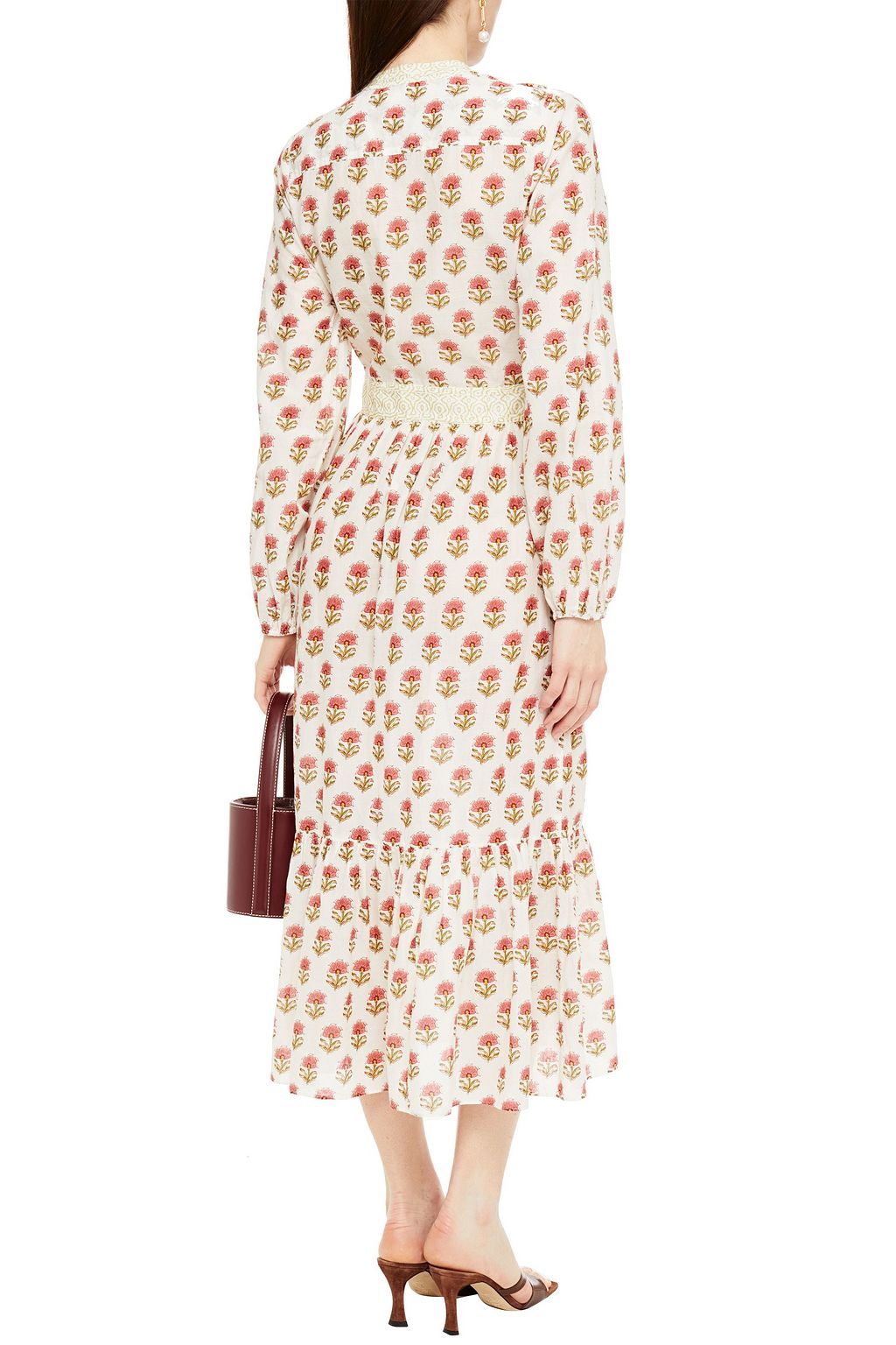 REFORMATION Deliah floral-print cotton-voile midi dress