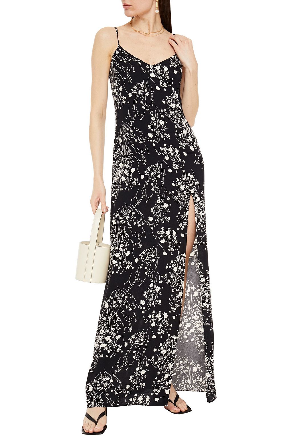 REFORMATION Harlowe floral-print crepe maxi dress