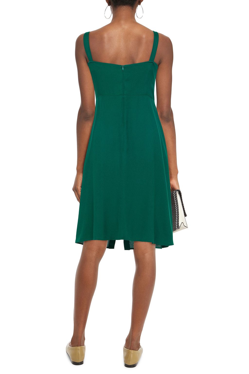 REFORMATION Frankfort Kleid aus Crêpe mit Knotendetail