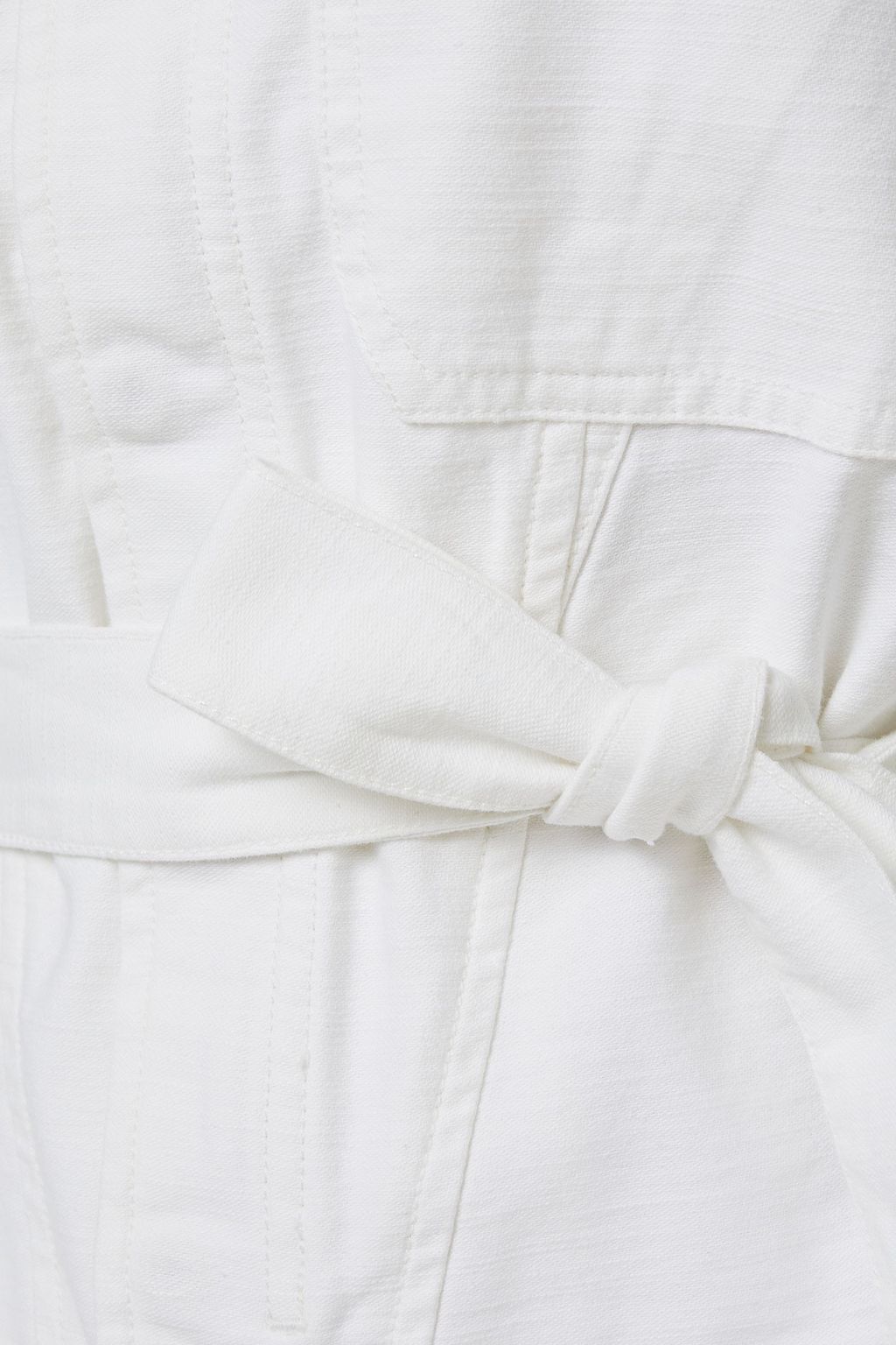 FRAME Belted cotton-canvas jacket