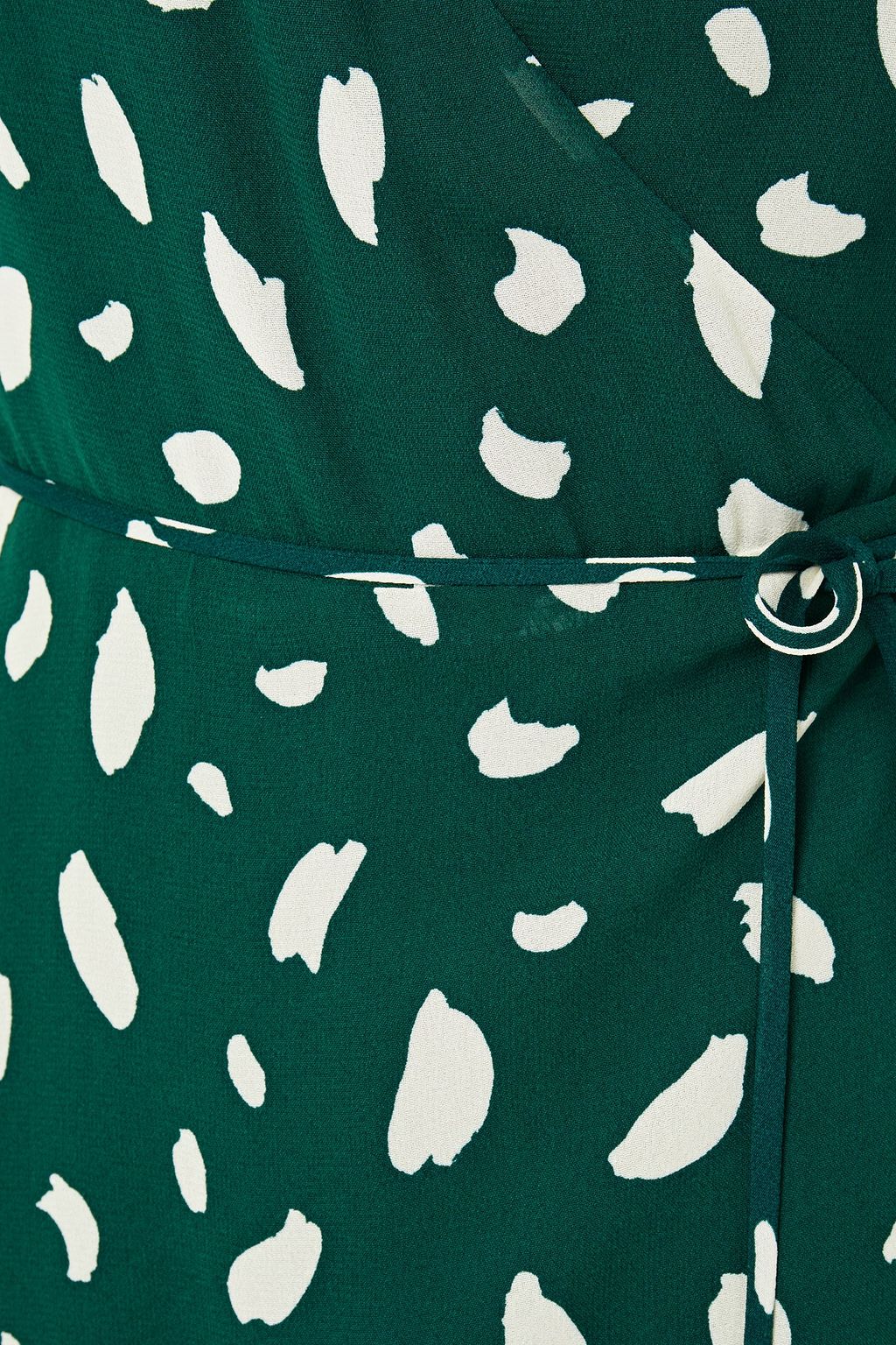REFORMATION Printed crepe wrap dress