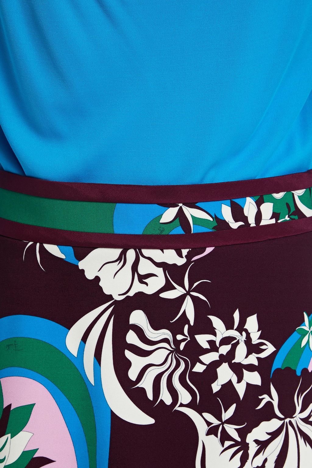 PUCCI Draped printed stretch-jersey mini dress