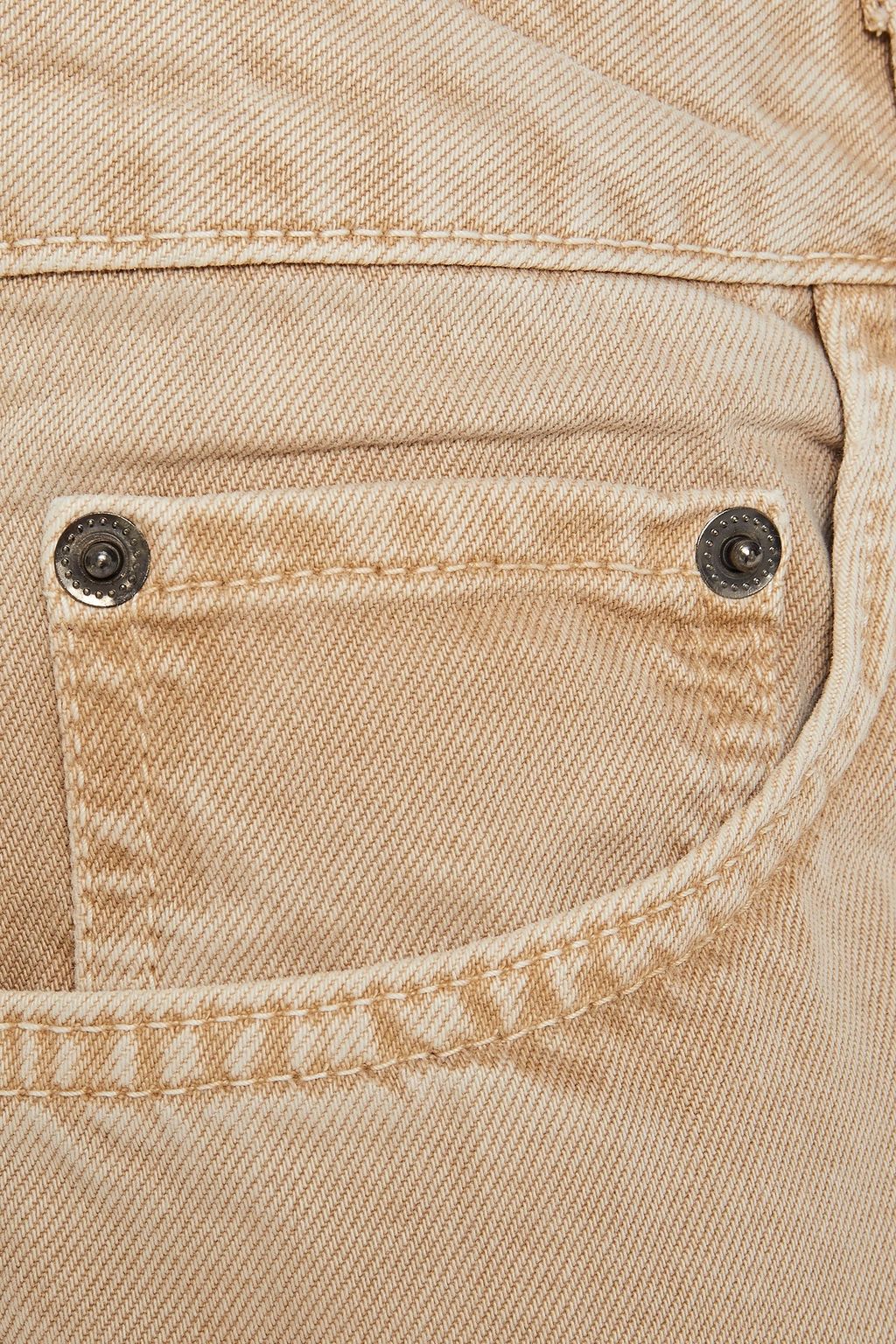 BA&SH Faded high-rise wide-leg jeans