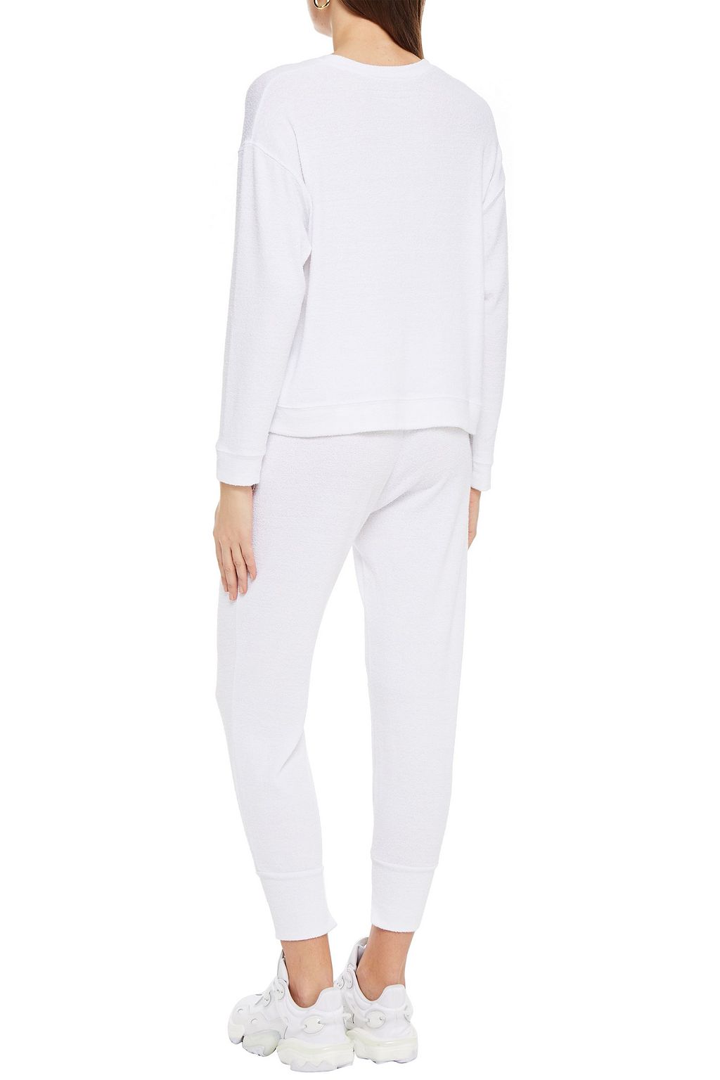 ENZA COSTA Cropped terry track pants