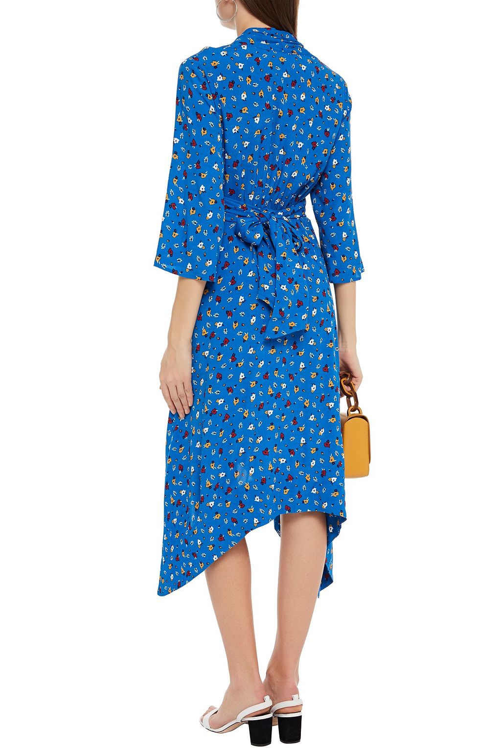 BA&SH Lilia gathered floral-print crepe dress