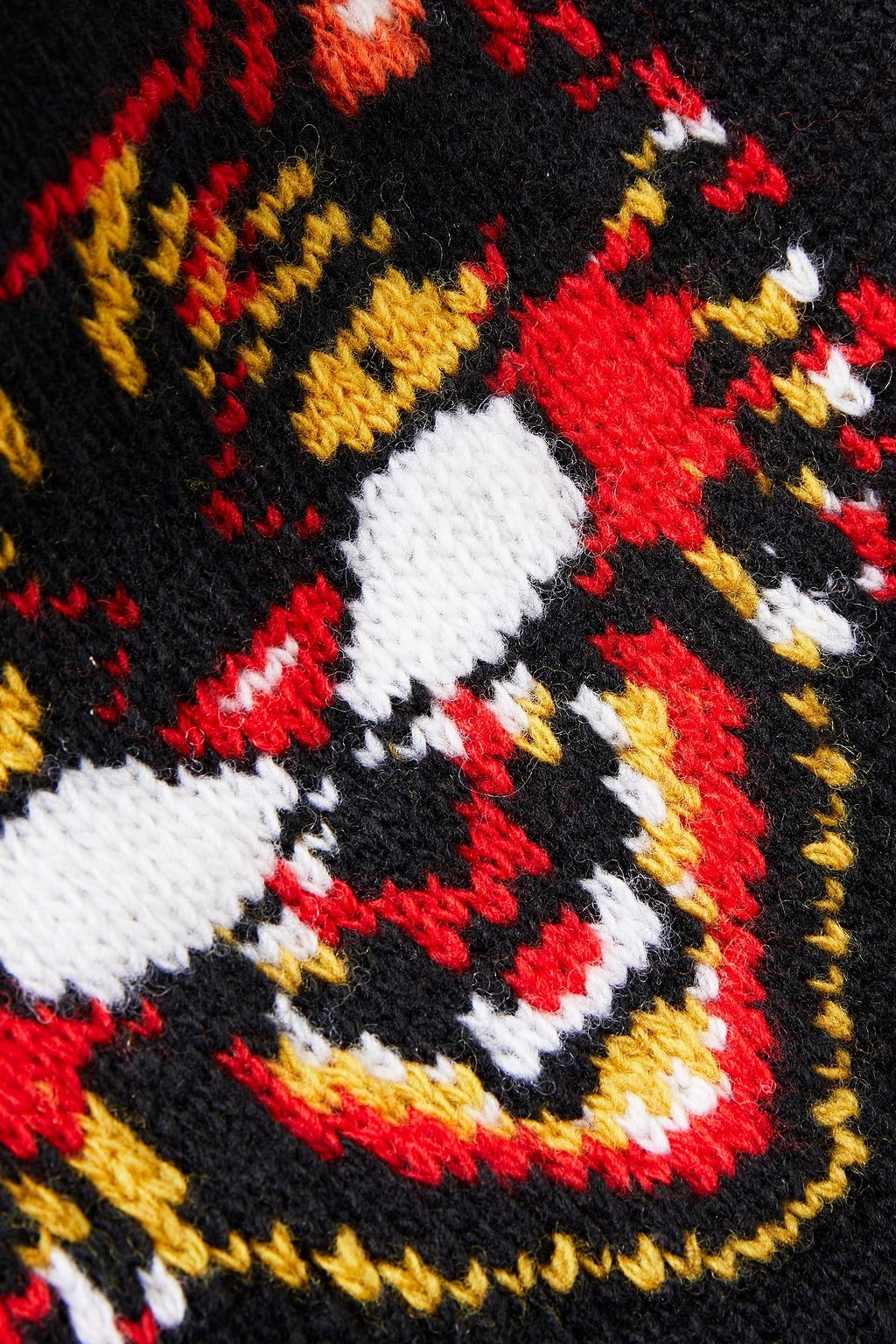 GUCCI Beanie aus Wolle mit Intarsienmuster