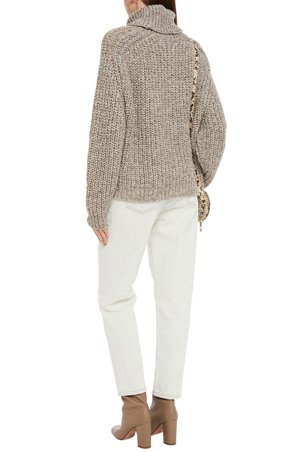 BA&SH Pointelle-knit turtleneck sweater