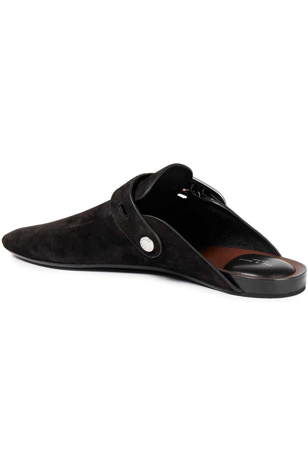 RAG & BONE Ansley buckled suede slippers