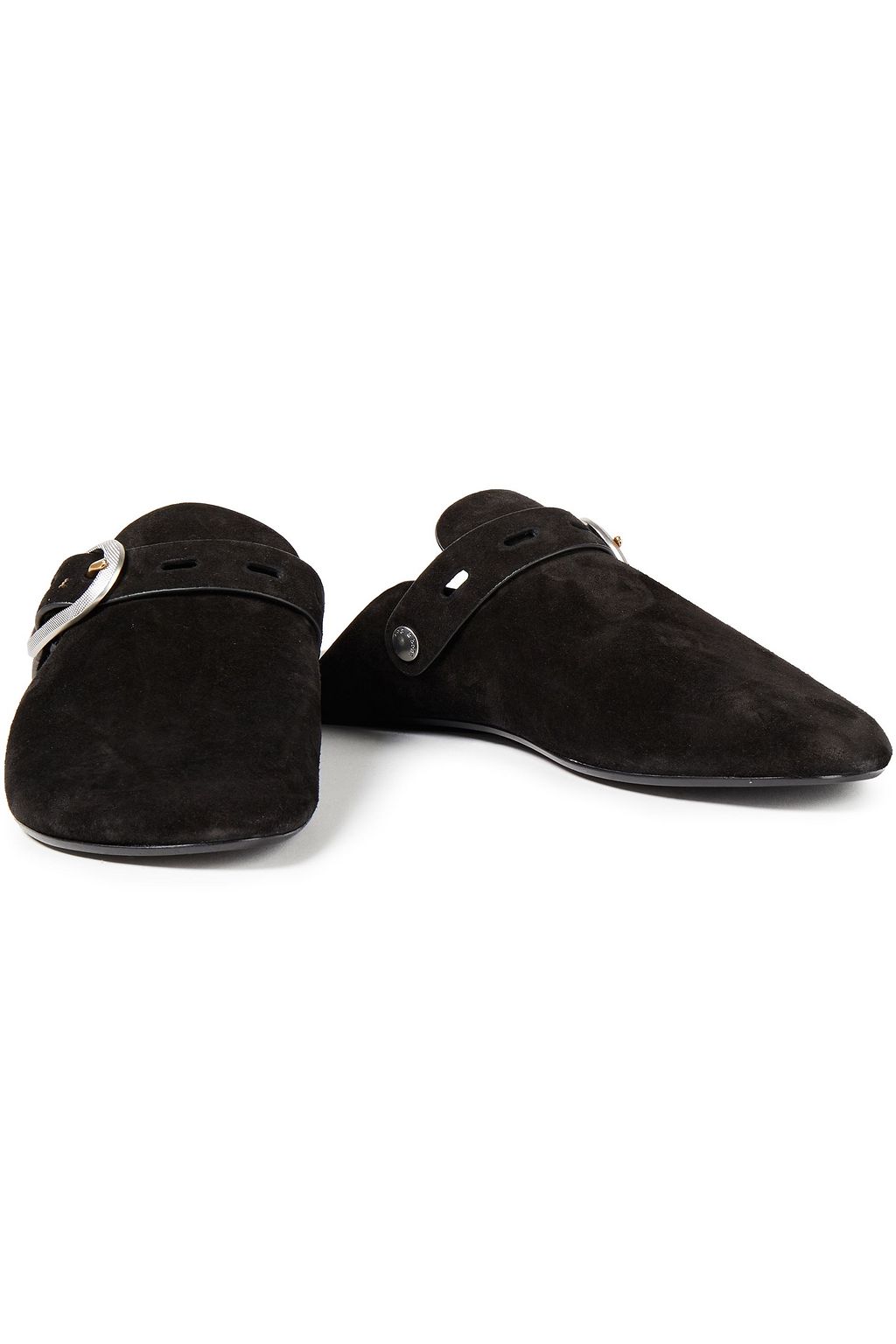 RAG & BONE Ansley buckled suede slippers