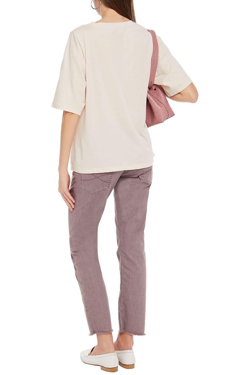 BA&SH Trevor printed cotton-blend jersey T-shirt