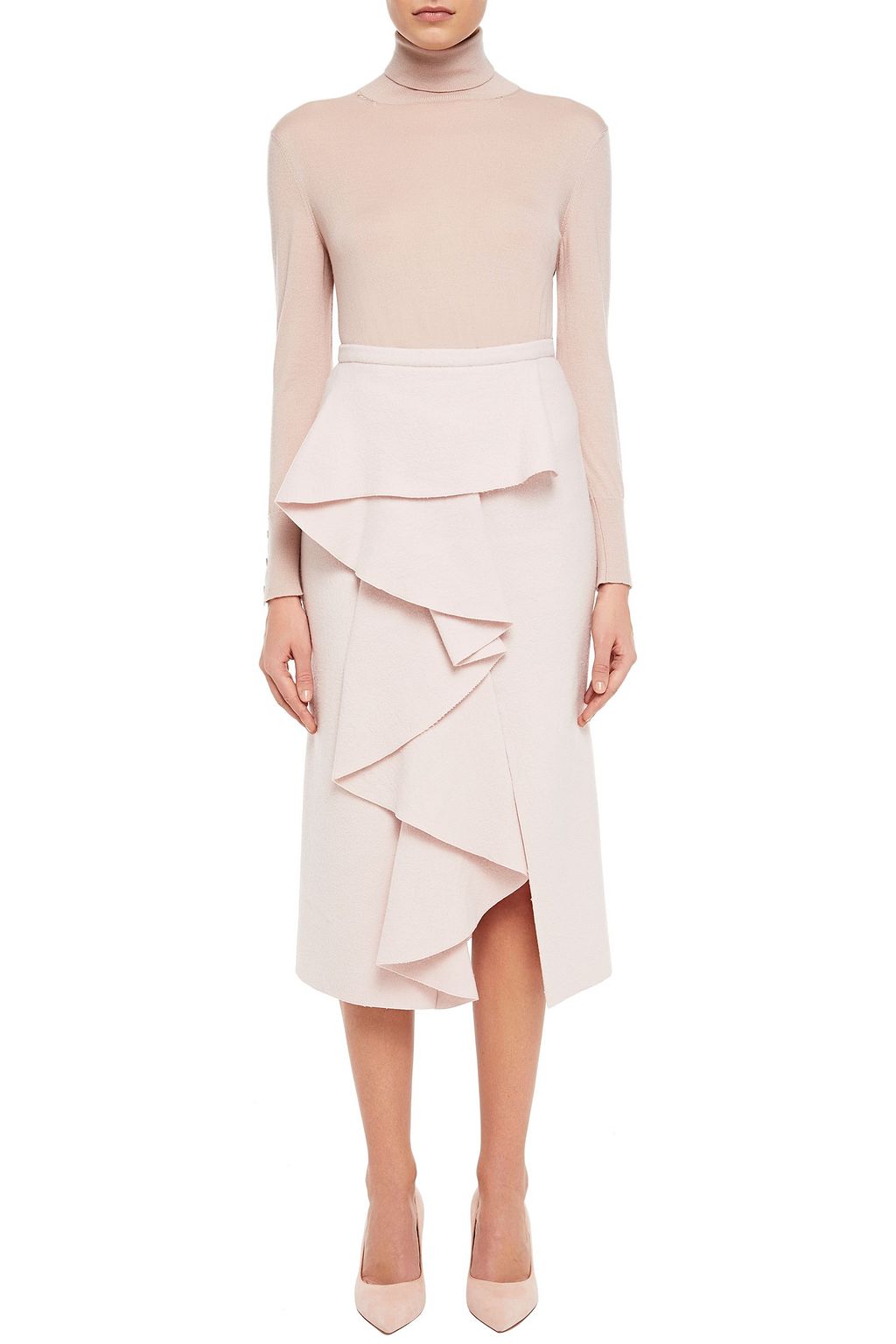 GABRIELA HEARST Elsa draped cashmere skirt