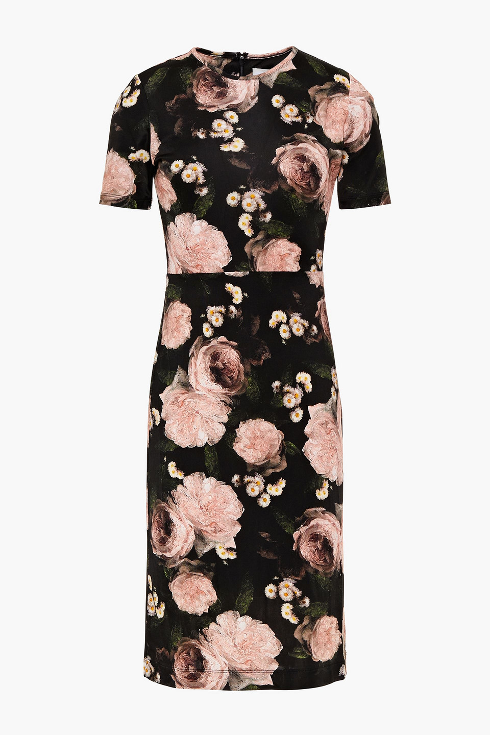 Erdem Woman Essie Floral-print Jersey Dress Black Size 6