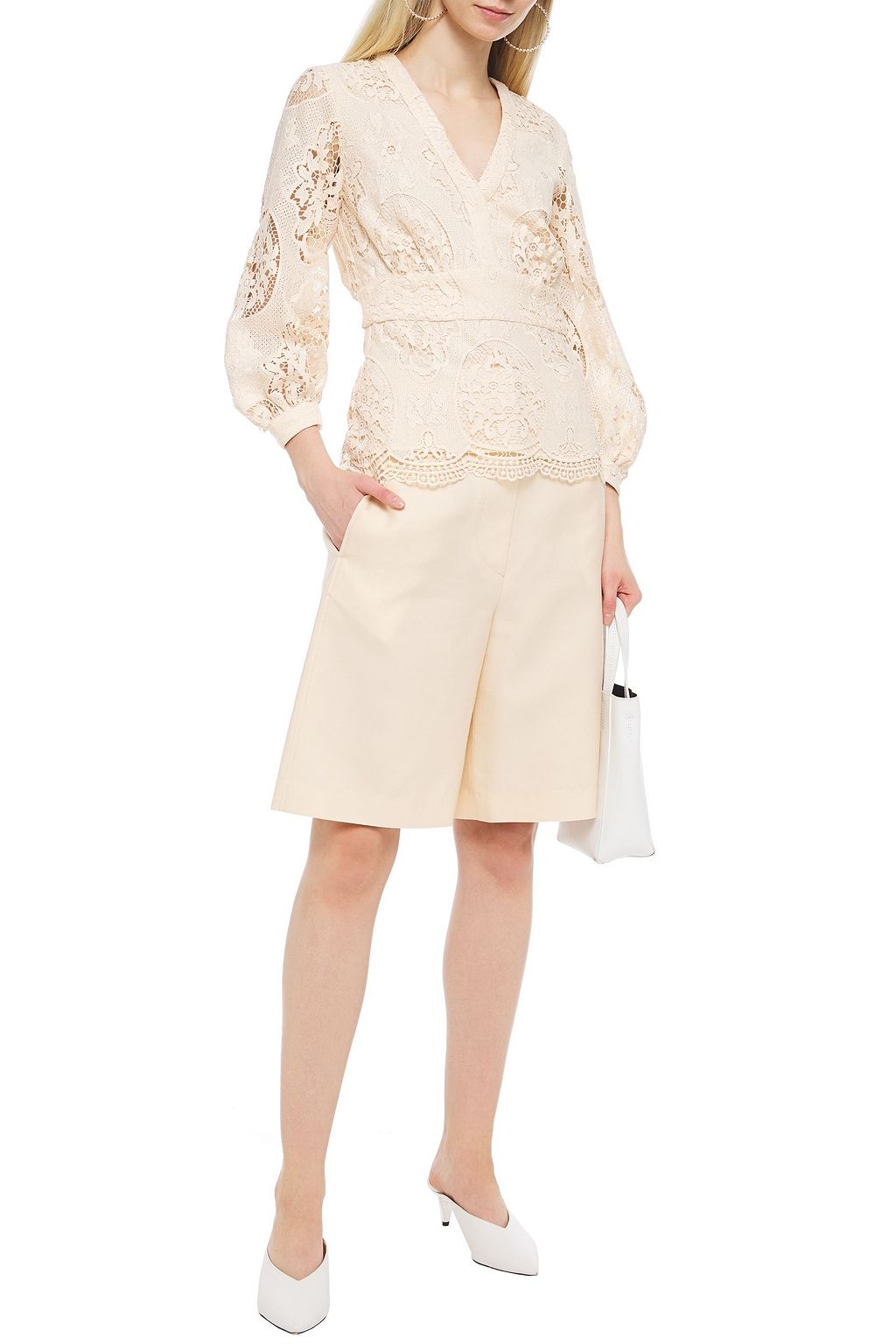 MAJE Guipure lace blouse
