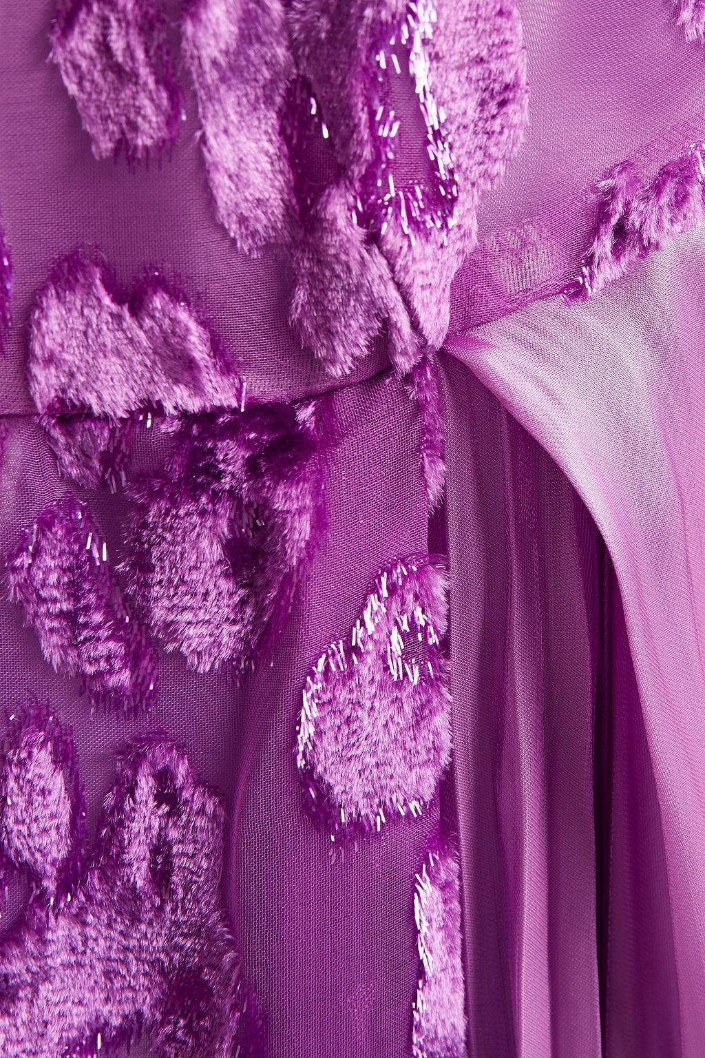REJINA PYO Rosa fil coupé chiffon and crepe de chine midi dress