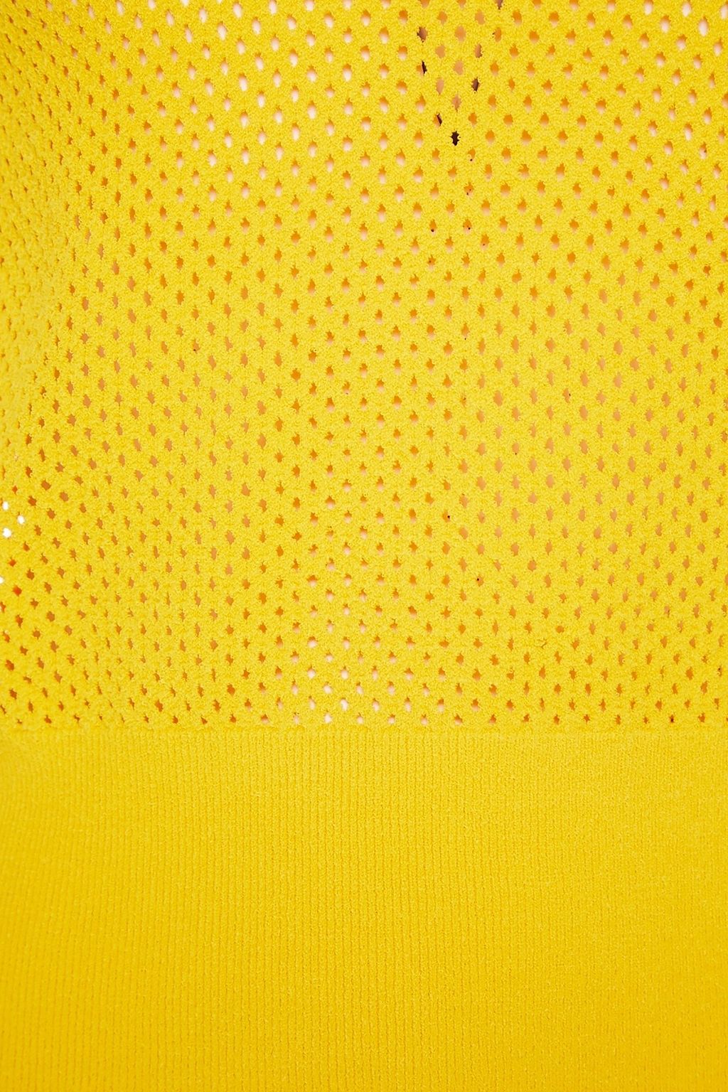 AUTUMN CASHMERE Paneled mesh and knitted top