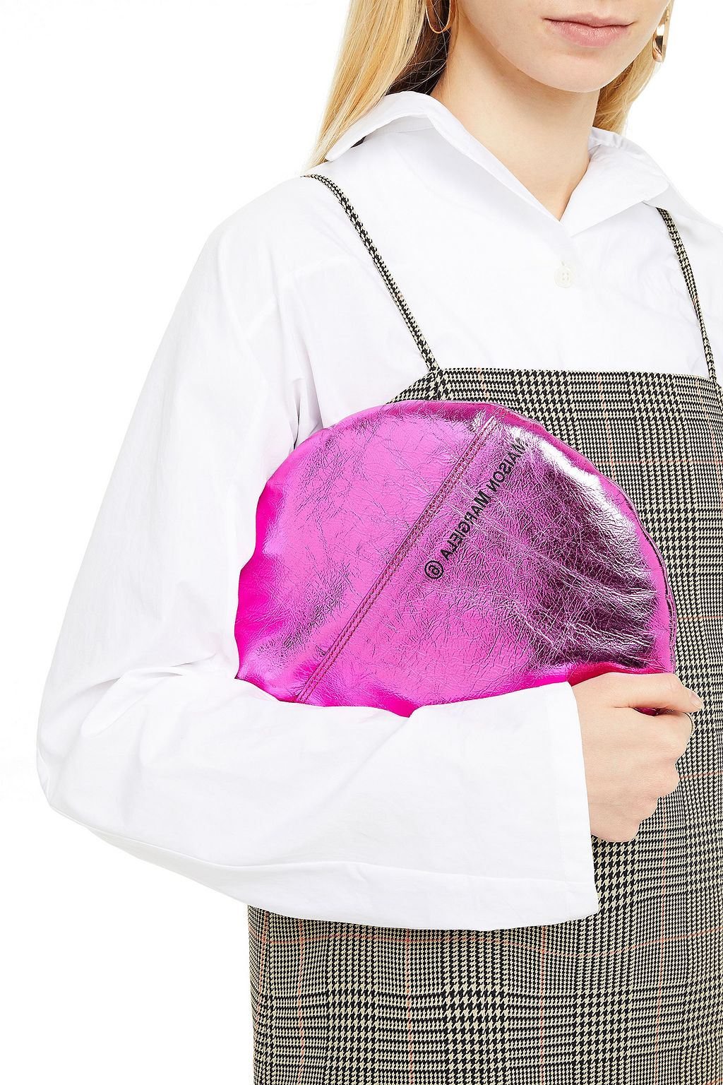 MM6 MAISON MARGIELA Crinkled faux leather clutch