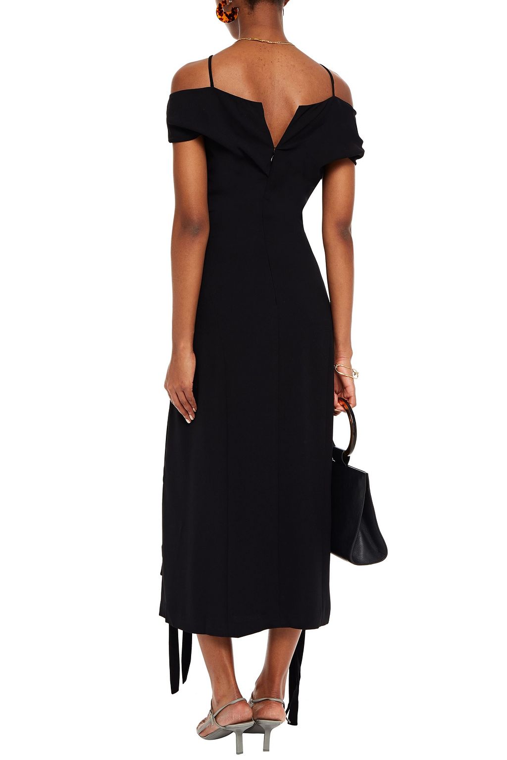 REJINA PYO Adeline cold-shoulder cady maxi dress