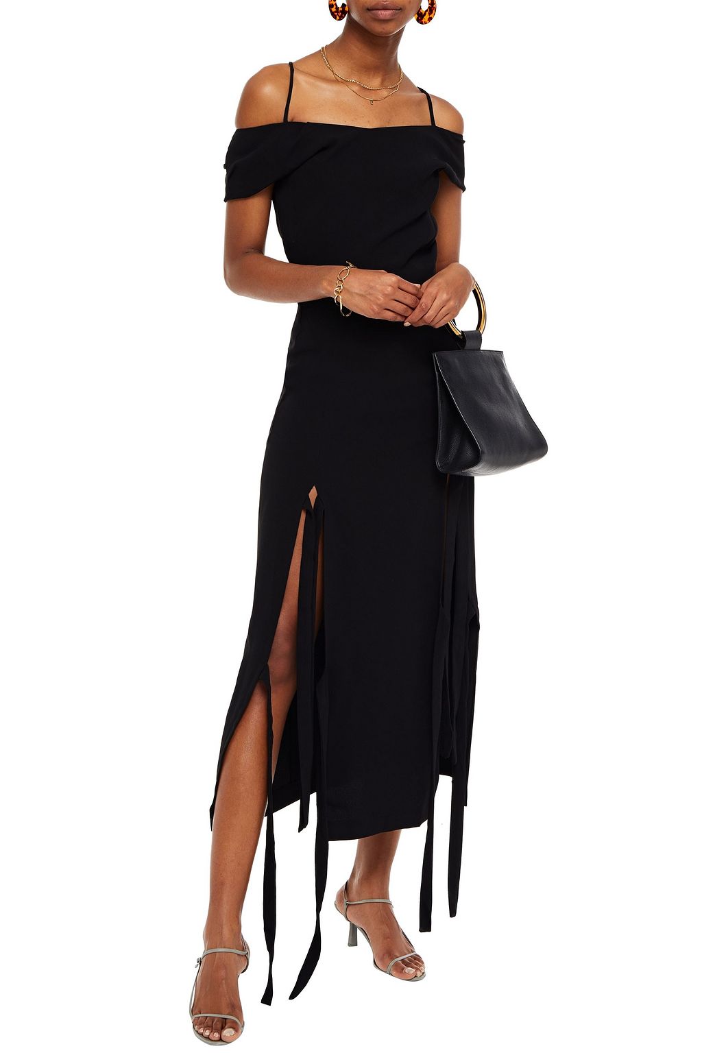 REJINA PYO Adeline cold-shoulder cady maxi dress