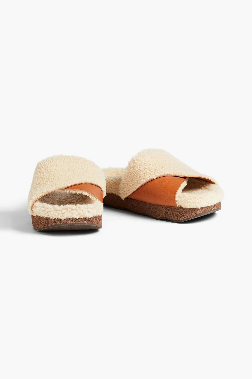 CHLOÉ Shearling slides