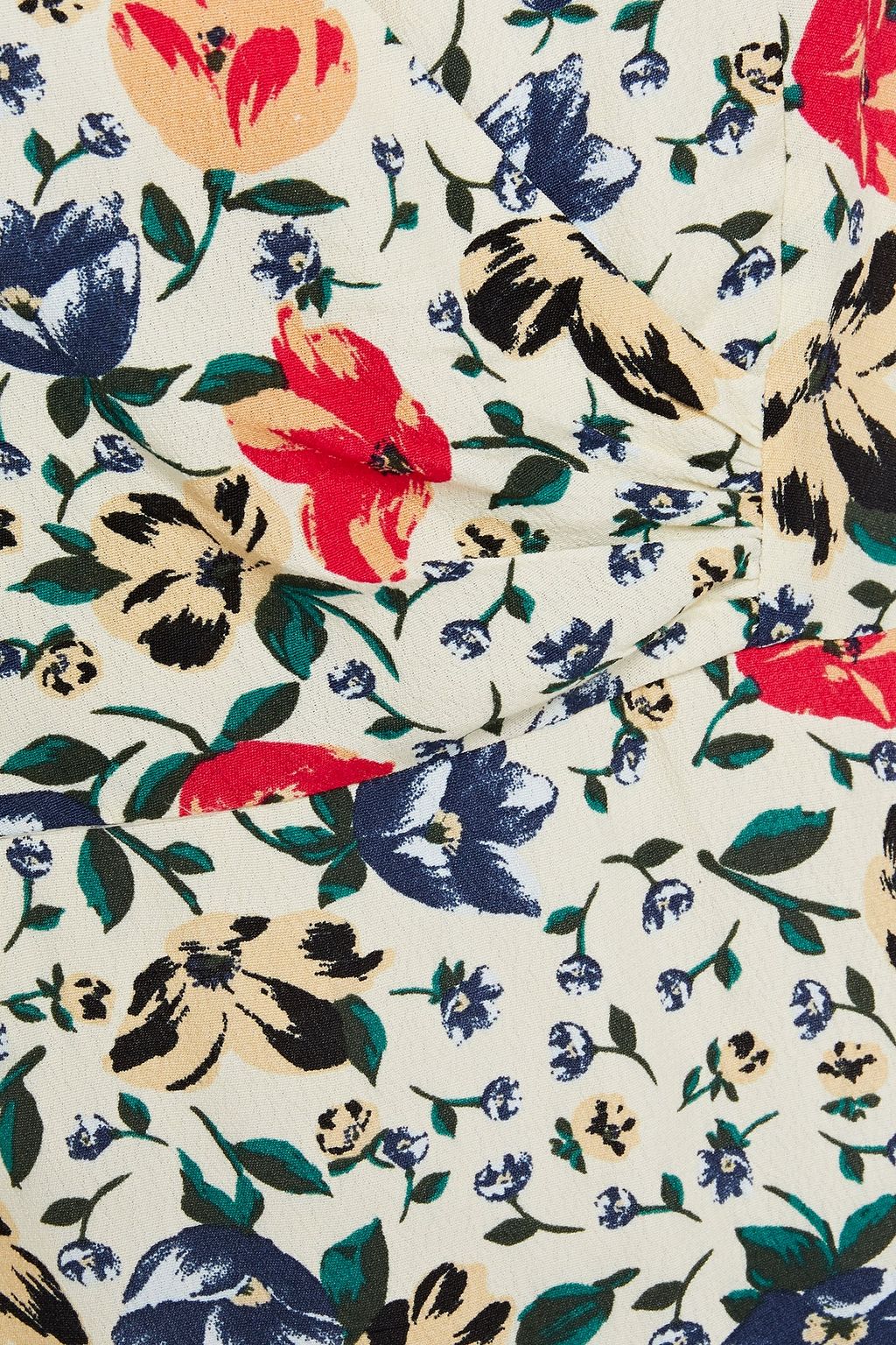 BA&SH Paloma wrap-effect floral-print crepe dress