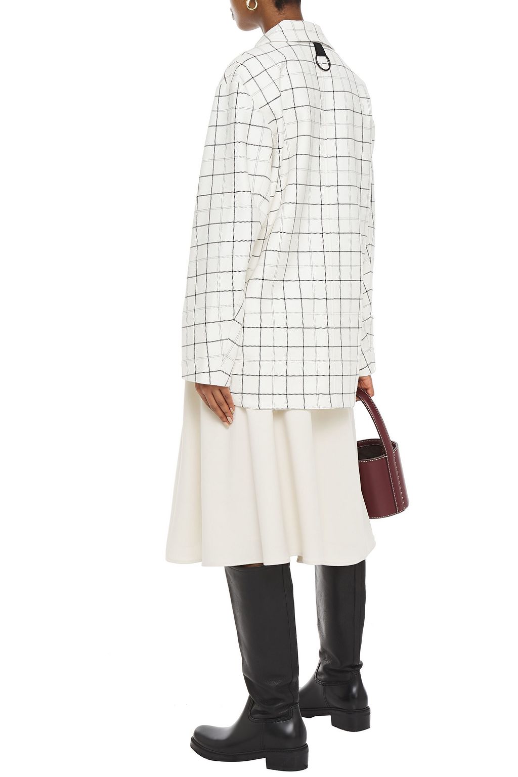 TIBI Checked twill jacket