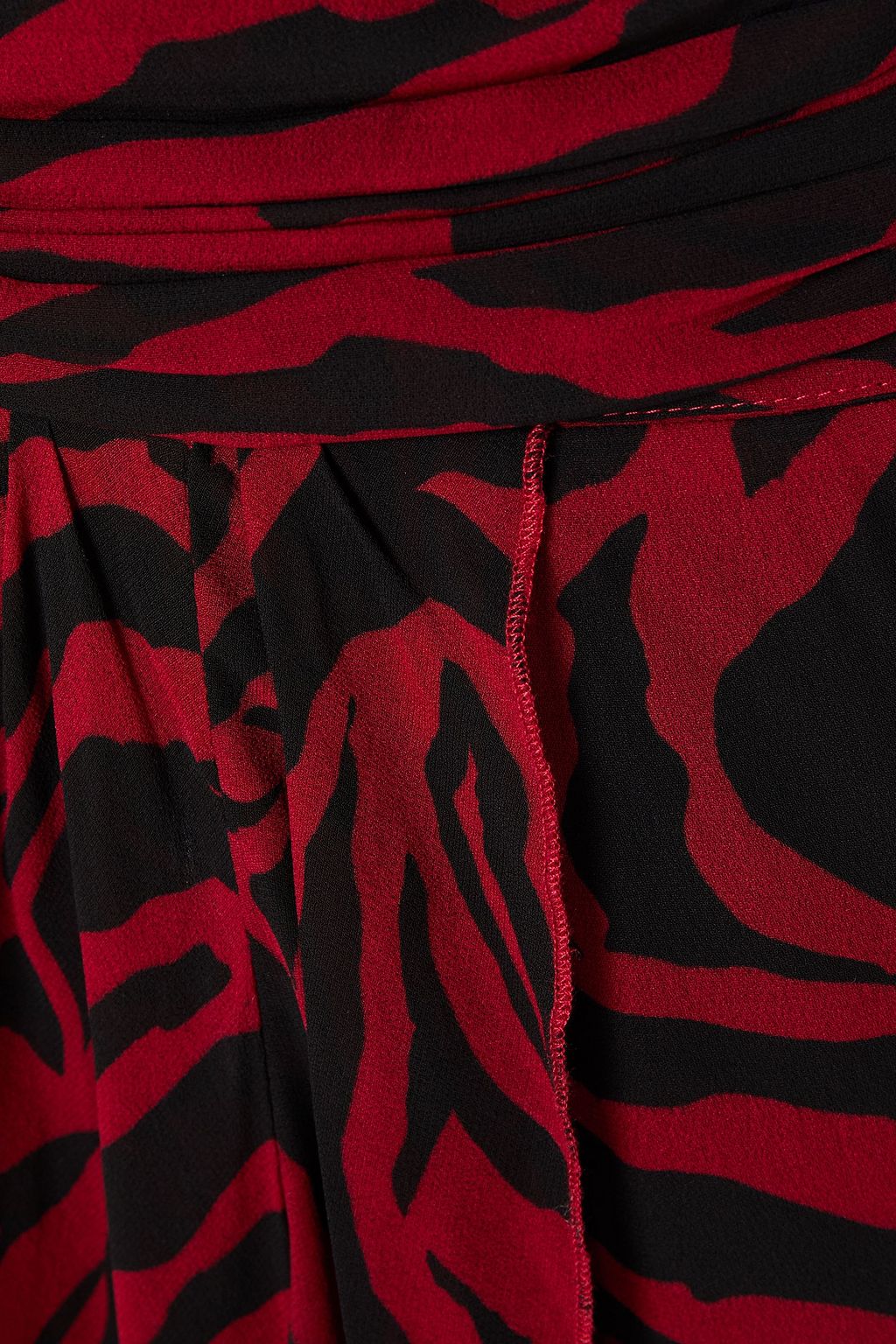 BA&SH Saphir wrap-effect tiger-print georgette dress