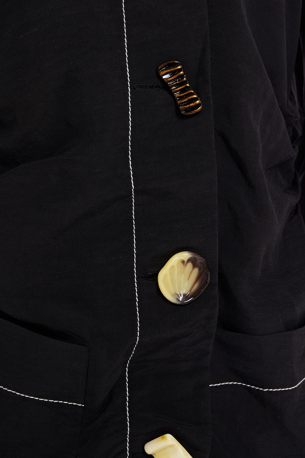 REJINA PYO Paula shantung midi shirt dress