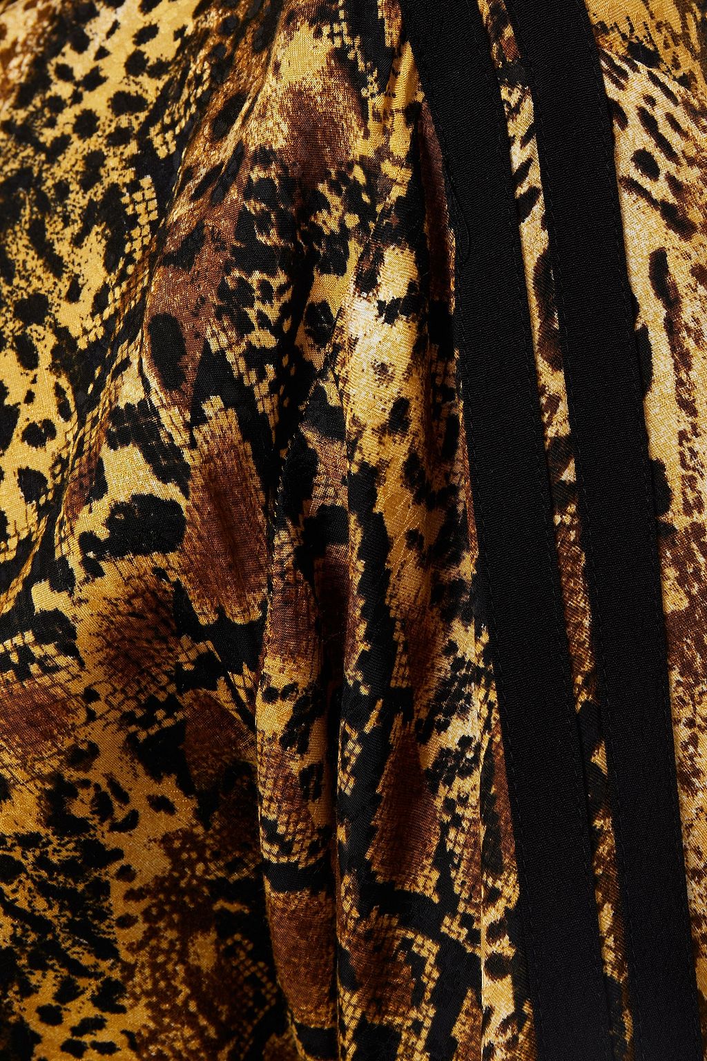 BA&SH Snake-print crepe de chine shirt
