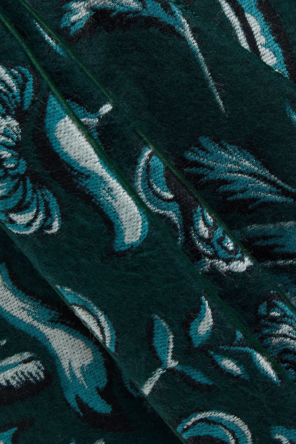 F.R.S FOR RESTLESS SLEEPERS Acheso belted brushed jacquard coat