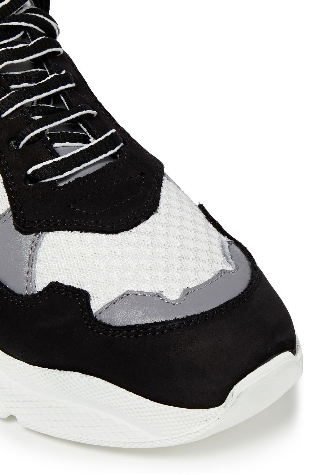 Weiß Curve Runner Sneakers aus Mesh und Leder mit Velourslederbesatz | Sale  bis zu -70% | IRO | THE OUTNET | IRO | THE OUTNET