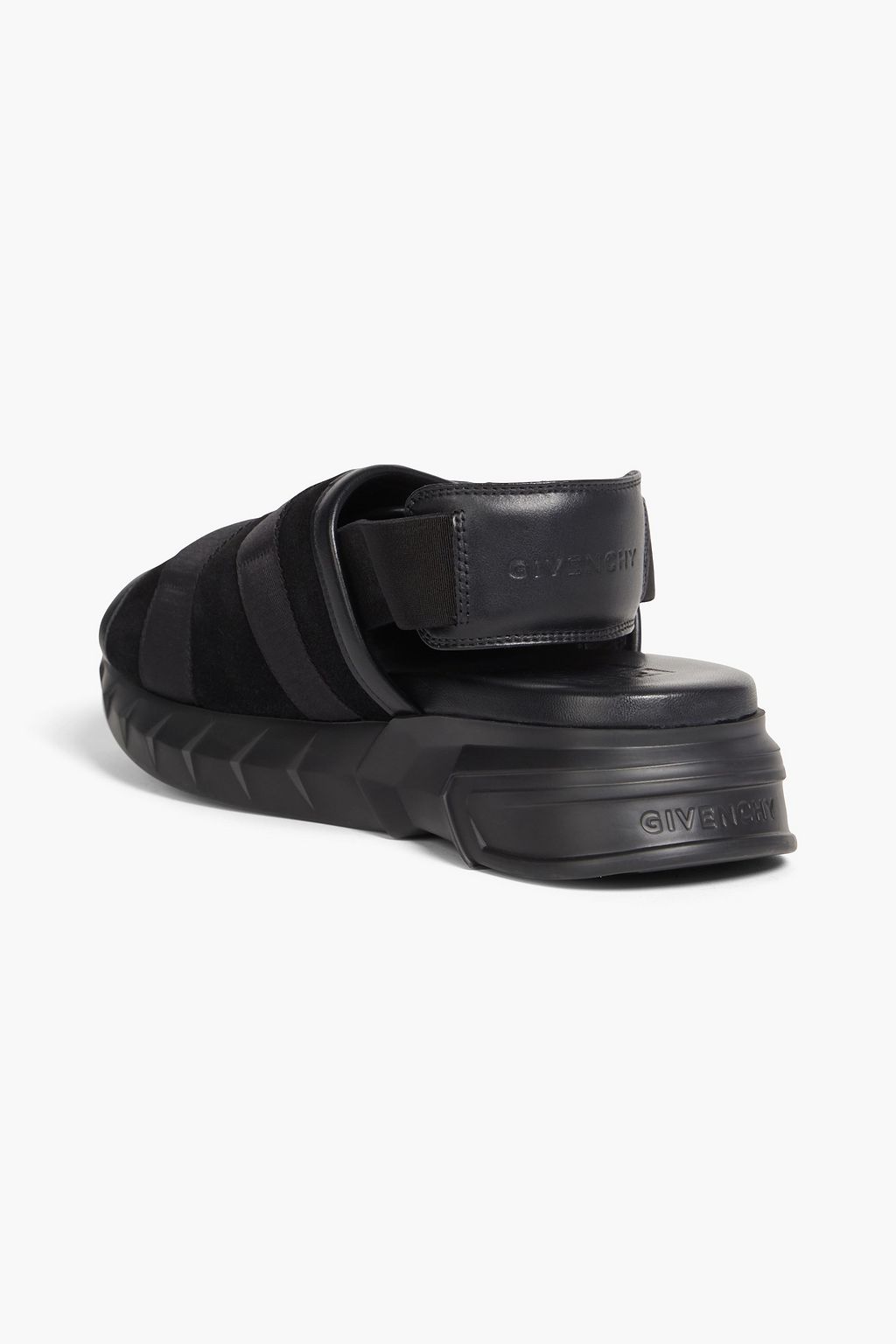 GIVENCHY Marshmallow buckled suede and rubber sandals