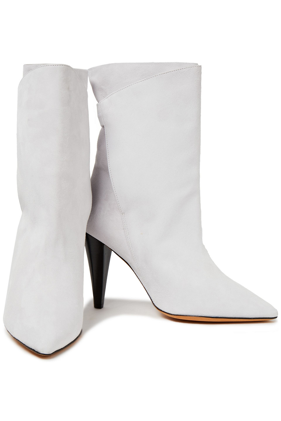 light gray ankle boots