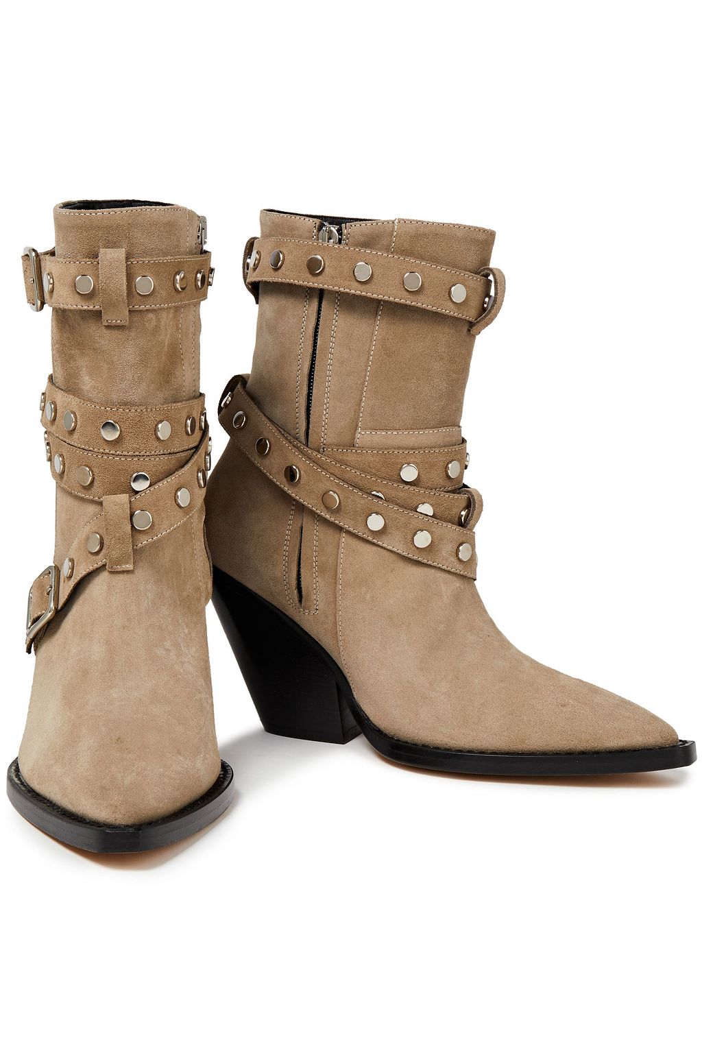IRO Bonobal buckled suede ankle boots