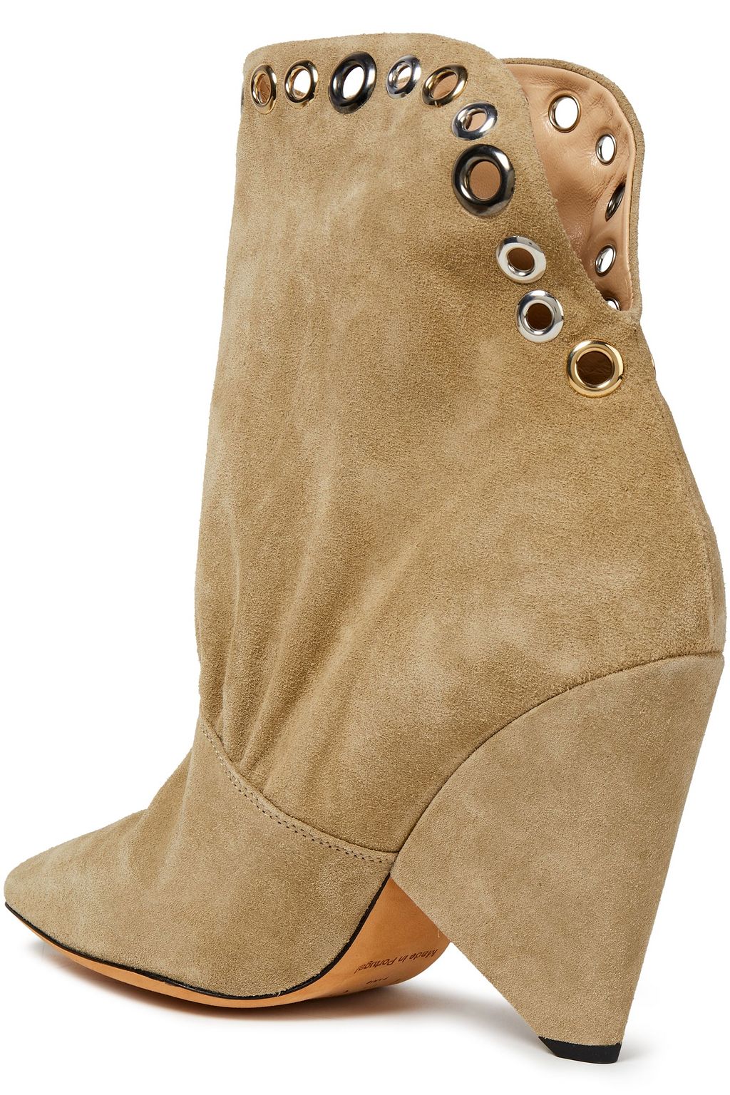 IRO Sudeka eyelet-embellished suede ankle boots