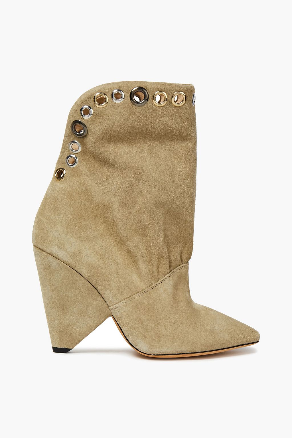 IRO Sudeka eyelet-embellished suede ankle boots | Sale up to 70% off | THE  OUTNET