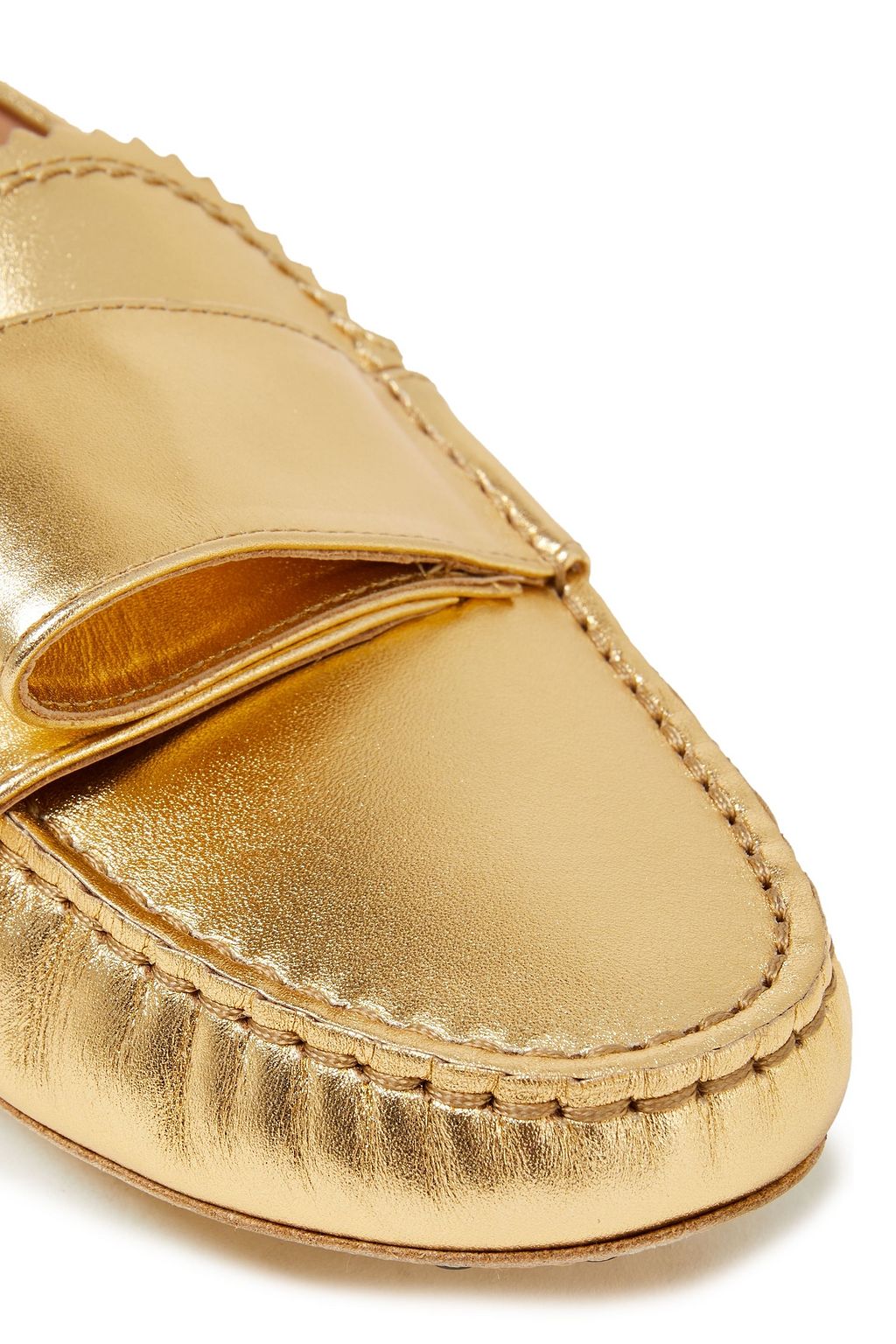 ALESSANDRO DELL'ACQUA X TOD'S Gommino metallic leather loafers