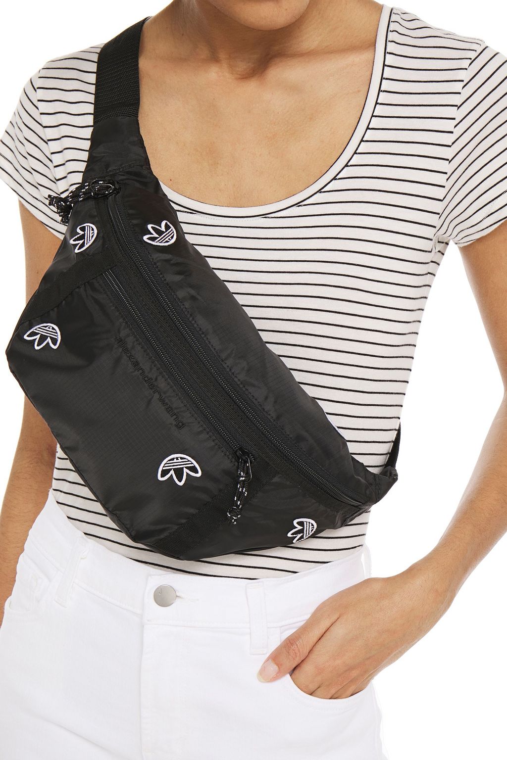 ADIDAS ORIGINALS BY ALEXANDER WANG Embroidered shell belt bag