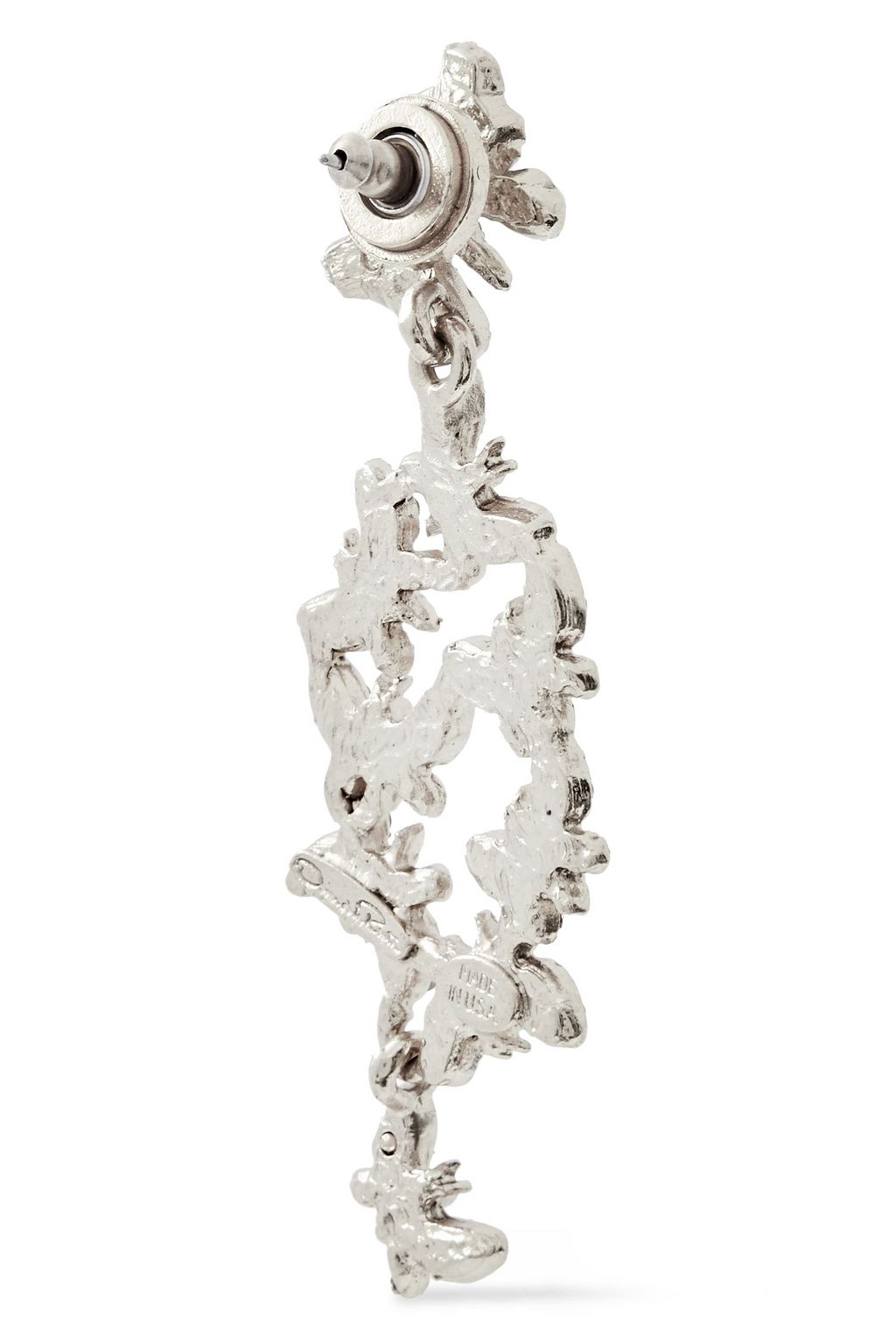 OSCAR DE LA RENTA Gold-tone crystal earrings