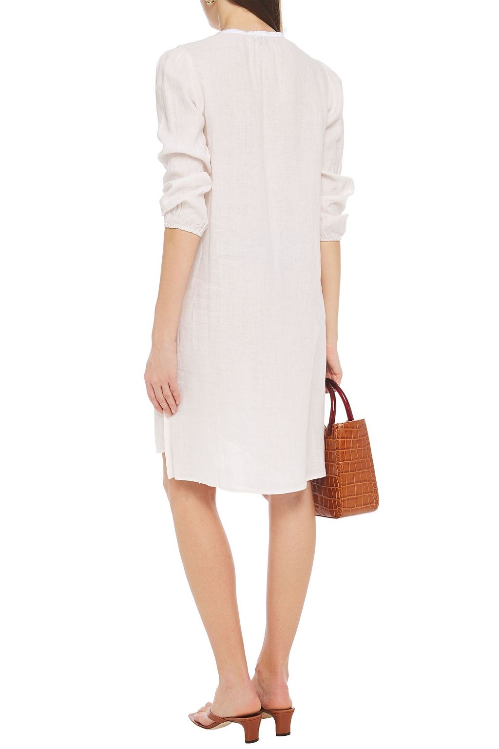 JAMES PERSE Gathered linen dress