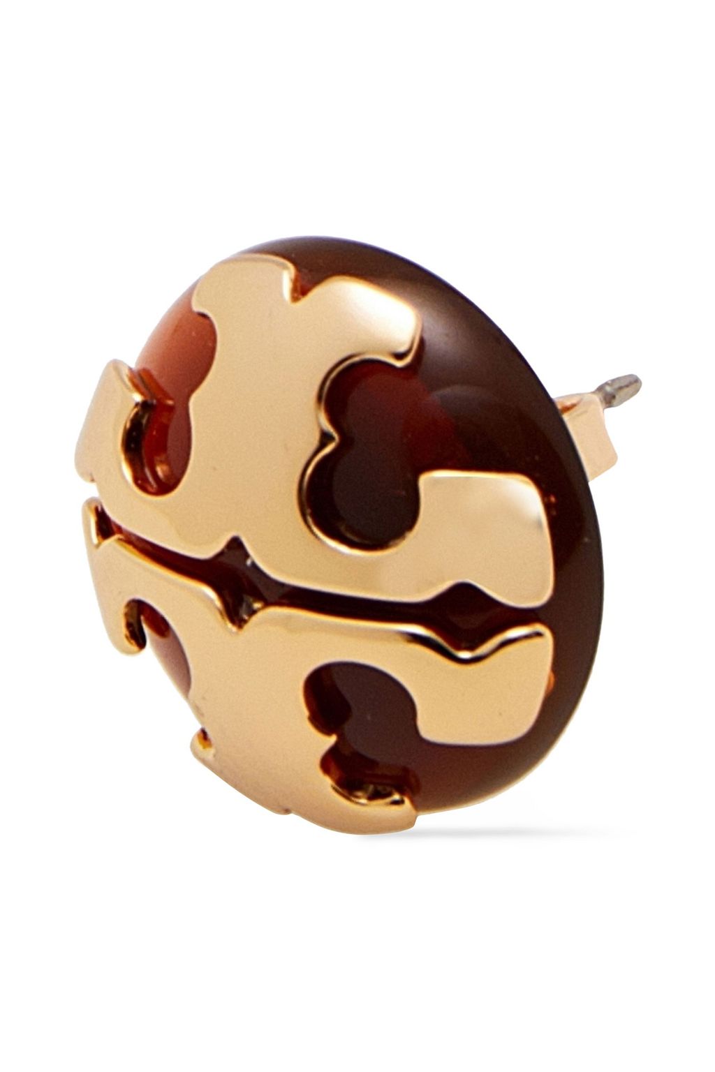 TORY BURCH Gold-tone resin earrings