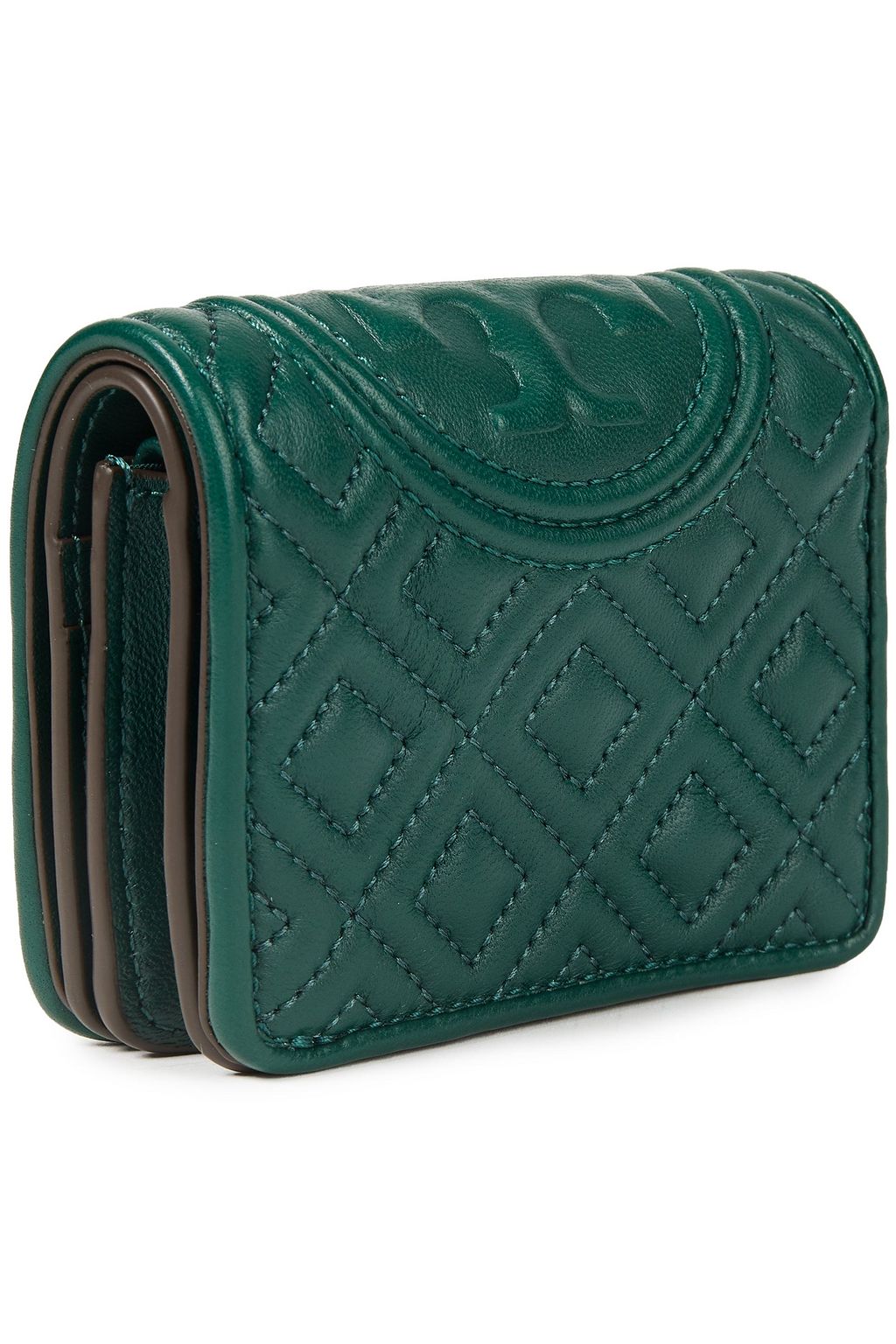 TORY BURCH Embossed quilted leather wallet