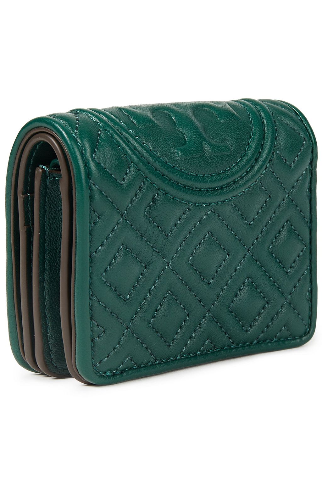 TORY BURCH Embossed quilted leather wallet