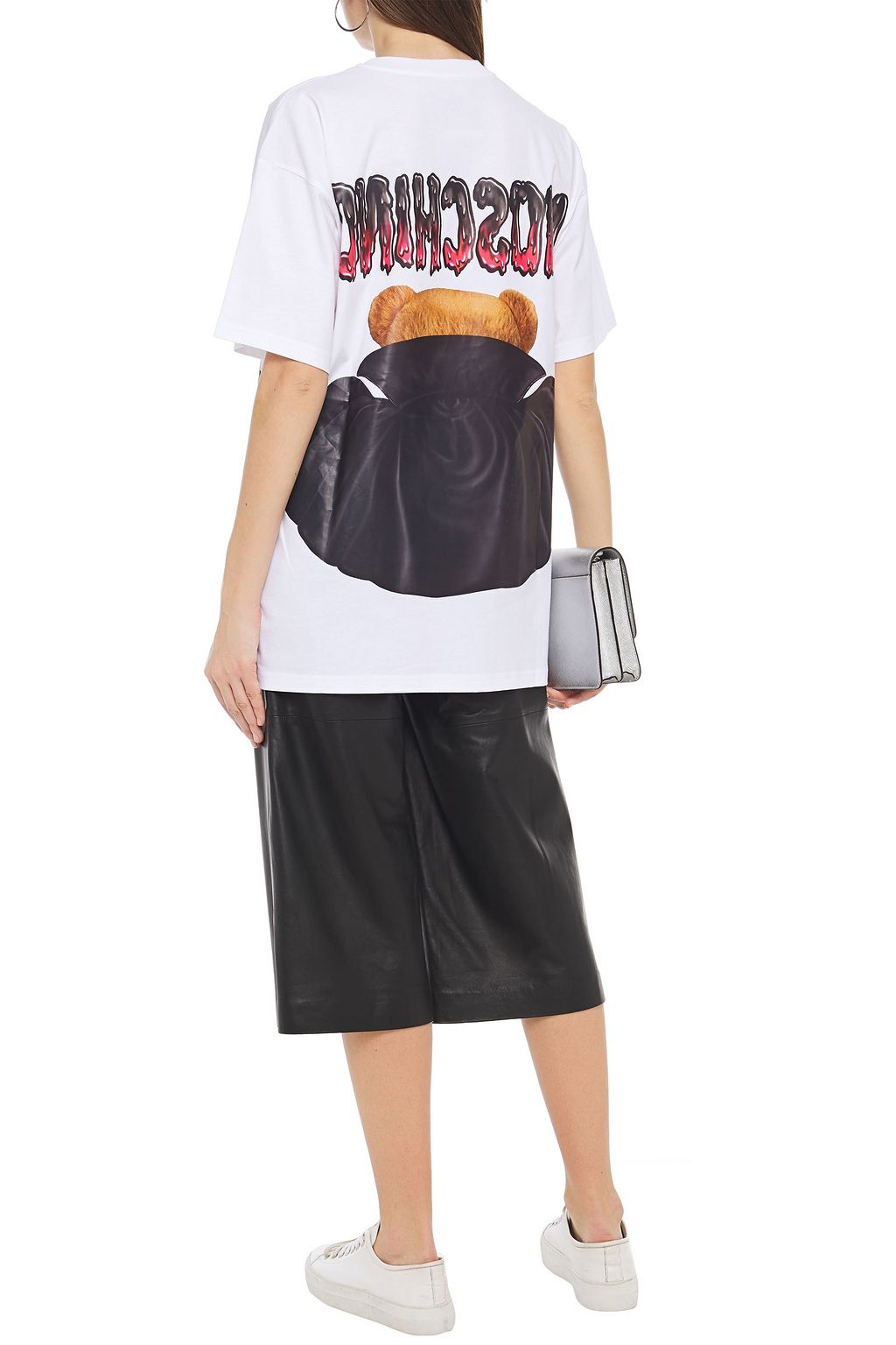 MOSCHINO Oversized printed cotton-jersey T-shirt