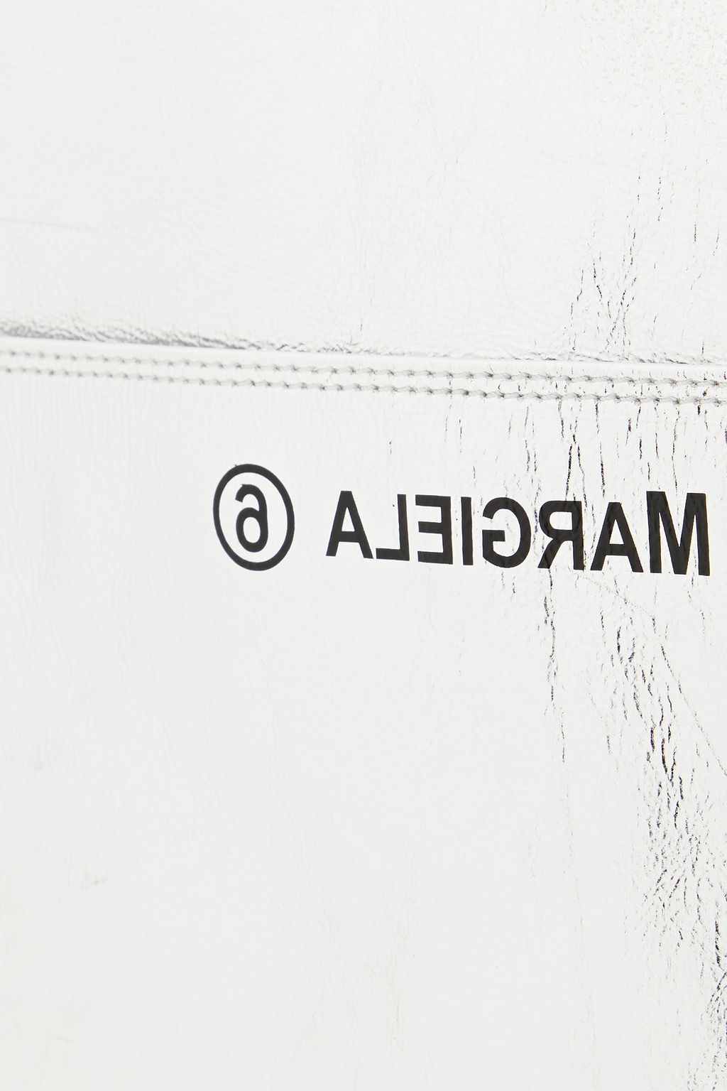 MM6 MAISON MARGIELA Metallic faux leather clutch
