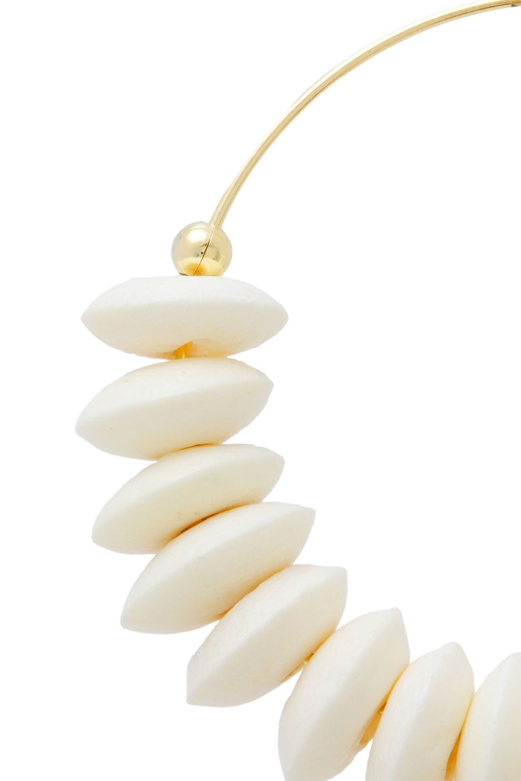 KENNETH JAY LANE 22-karat gold-plated resin earrings